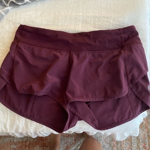 Lululemon speed up shorts!!